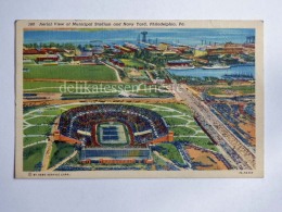 USA PHILADELPHIA PA Municipal Stadium Football Navy Yard Old Postcard - Philadelphia