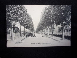 St ( Saint ) - Brice - Sous - Forêt. Boulevard De La Gare .Attelage à Ane Et Promenade De Bébé . 2 Scans . - Saint-Brice-sous-Forêt