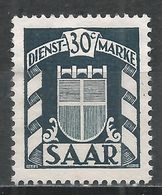Saar 1949. Scott #O28 (M) Arms - Dienstmarken