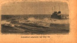 Unterseeboot Aufgetaucht, Auf Hoher See /Druck,entnommen Aus Zeitschrift /Datum Unbekannt - Empaques