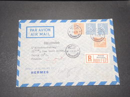 FINLANDE - Enveloppe En Recommandé De Helsinki Pour La France En 1955 , Par Avion - L 15513 - Briefe U. Dokumente