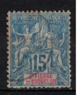 SAINT PIERRE ET MIQUELON      N°  YVERT    64     ( 3 )       OBLITERE       ( O   3/02 ) - Used Stamps