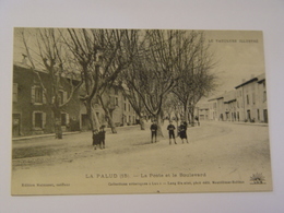 VAUCLUSE-LAPALUD-15-LA POSTE ET LE BOULEVARD ED MALZAMET-ANIMEE - Lapalud