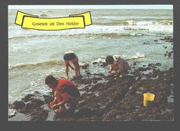 Den Helder - Groeten Uit Den Helder - Geanimeerd - Mosselplukkers Op Het Strand - Den Helder