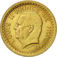 Monnaie, Monaco, Louis II, 2 Francs, Undated (1945), SUP+, Aluminum-Bronze - 1922-1949 Louis II