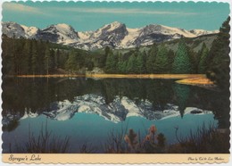 Sprague's Lake, Altitude 8,700 Ft, Colorado, Unused Postcard [21029] - Rocky Mountains