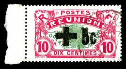 O REUNION, N°80, Croix Rouge, Timbre De 1907 Surchargé. TB   Qualité: O   Cote: 150 Euros - Ungebraucht