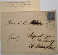 NDP 1868: 2 Gr. Ganzsache Brief Preußen U31B 500€ GROSSFORMAT Stpl. BERLIN >Dänemark - Postal  Stationery