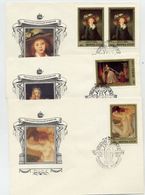 SOVIET UNION 1984 French Paintings Set On 5 FDCs.  Michel 5452-56 - FDC