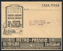 454 BRAZIL: Circa 1940, Cover Used In Rio With Printed Advertising For The Movie "Na Noite Do Passado", VF Quality! - Andere & Zonder Classificatie