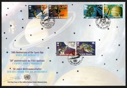 UNITED NATIONS 2007 50th Anniversary Of Space Exploration: First Day Cover CANCELLED - Gemeinschaftsausgaben New York/Genf/Wien