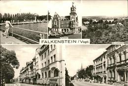 41246232 Falkenstein Vogtland Freibad Autos Liebknecht Platz Falkenstein - Falkenstein (Vogtland)