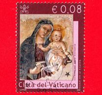 VATICANO - Usato - 2002 - Madonna Nella Basilica Vaticana - Madonna Dei Partorienti - 0,08 € - Used Stamps