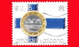 VATICANO  - Usato - 2004 - Moneta Europea - 0,15 - Danimarca - Used Stamps