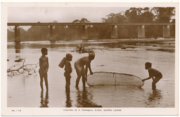 SIERRA LEONE - Fishing In A Tranquil River - Sierra Leone