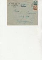 LETTRE ALSACE-LORRAINE AFFRANCHIE N° 8 ET 11 - OBLITERATION MULHAUSEN 1941 - Cartas & Documentos