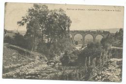 CPA BON REPOS, ENVIRONS DE GOUAREC, TRAIN SUR LE VIADUC, LA VALLEE, COTES D'ARMOR 22 - Other & Unclassified