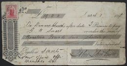 NEW ZEALAND 1898 Promisory Note - Cartas & Documentos