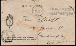 QUEENSLAND - NZ OHMS STATIONERY POSTMASTER GENERAL DEPT 1940 - Lettres & Documents