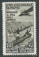 1934 EMISSIONI GENERALI POSTA AEREA DUCA DEGLI ABRUZZI MNH ** - I49-7 - Algemene Uitgaven