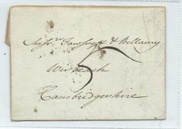 Letter To Cambridgeshire Dated 1795 Bishop Mark. Pre-stamp Postal History - ...-1840 Prephilately