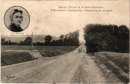 76 CPA Circuit Seine Inférieur 1909 1910 ENVERMEU LONDINIERES Chemin De Fer Sur Route - Envermeu