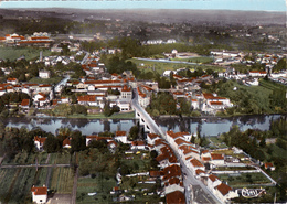 CPSM Dentelée (47) LIBOS Ax-Liboussou Et Pont Vue Aérienne - Libos