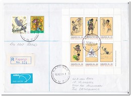 Nieuw Zeeland 1986, Registered Letter From Kaponga To Veldhoven Netherlands - Cartas & Documentos