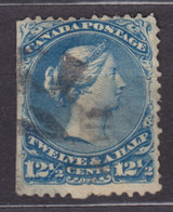 Canada 1868 Mi. 23 X A      12½ C. Königin Queen Victoria ERROR Variety 'Big Tooth' - Variétés Et Curiosités