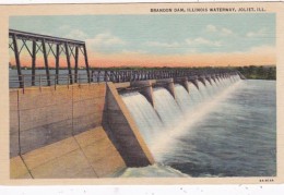 Illinois Joliet Brandon Dam On Illinois Waterway Curteich - Joliet