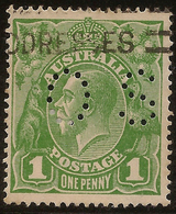 AUSTRALIA 1924 1d KGV OS SG O79 U #AIO447 - Dienstmarken