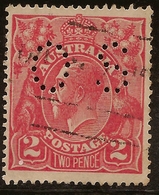 AUSTRALIA 1918 2d KGV OS SG O72 U #AIO445 - Service