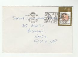 1980 GB COVER SLOGAN Illus CHICHESTER FESTIVAL THEATRE 1980 SEASON ,  Stamps Henry Wood Music - Théâtre