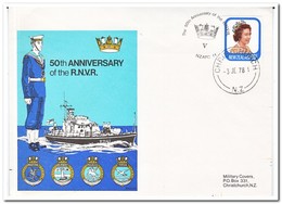 Nieuw Zeeland 1978, 50th Anniversary Of The R.N.V.R. - Cartas & Documentos