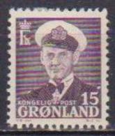 GROENLANDIA  1950  RE FEDERICO IX E VELIERO UNIF. 22 MLH VF - Nuovi