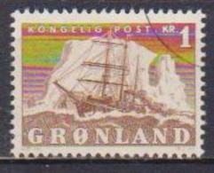 GROENLANDIA  1950 RE FEDERICO IX E VELIERO UNIF. 25 USATO VF - Usati