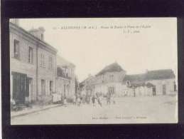 49 Allonnes Route De Russé & Place De L'église édit. L.V.  Moreau  Petit Journal N° 17  Animée - Allonnes