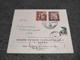 RARE PORTUGAL CIRCULATED CARD BEPEX FESTAS DA CIDADE PORTO W/ 2 CINDERELLAS 1947 - Covers & Documents