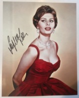 SOFIA LOREN Original Signed Autograph Photo: Italian Cinema Film Actress (autographe Actrice Italie - Andere & Zonder Classificatie