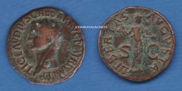 CLAUDIUS CLAUDE TYPE AS  COPPER  DATE 50-54  ROME GOOD/VERY GOOD CONDITION TB+ PLEASE SEE SCAN - The Julio-Claudians (27 BC Tot 69 AD)