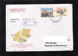 COVER / TAIWAN AIR MAIL MACEDONIA ** - Luftpost