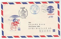 1978 CZECHOSLOVAKIA HELICOPTER FLIGHT COVER B2001 Pardubice  Prag SPECIAL Airmail POSTAL STATIONERY Aviation Stamps - Covers