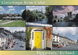 Postcard Greetings From Cahir Tipperary Ireland Multiview PU 1997 With Blue Tit Stamp [ John Hinde ] My Ref  B22534 - Tipperary