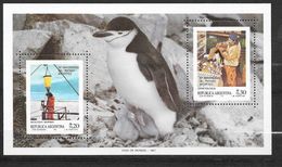 Argentine Bloc N° 35 Le 25ème Anniversaire Traite De L'Antartique Neuf * * TB = MNH VF     - Traité Sur L'Antarctique