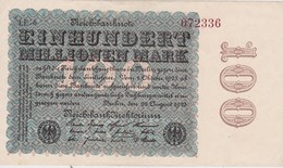 ALLEMAGNE 1923 REICHSBANKNOTE 100 MILLIONEN MARK - 100 Miljoen Mark