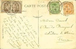 CP De LE HAVRE " La PROVENCE Entrant Au Port Par Gros Temps " Cachets Ste ADRESSE POSTE BELGE-BELGISCHE POST 1916 - Marques D'armées