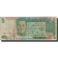 Billet, Philippines, 5 Piso, 1987, 1987-10-18, KM:176a, TTB - Filippijnen