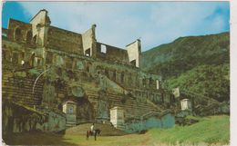 GRANDES  ANTILLES,ile Hispaniola,HAITI,ruines Palais De Sans Souci,ruins,vestiges,3 Timbres - Haiti