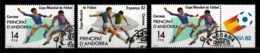 Andorre Espagnol 1982 : Timbres Yvert & Tellier N° 148 - 149 - 148 + Vignette - 149 + Vignette - 148 Et 149 Se Tenant +. - Usati