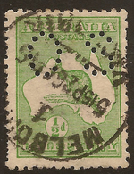 AUSTRALIA 1914 1/2d Roo Small OS SG O16 U #AIO371 - Officials